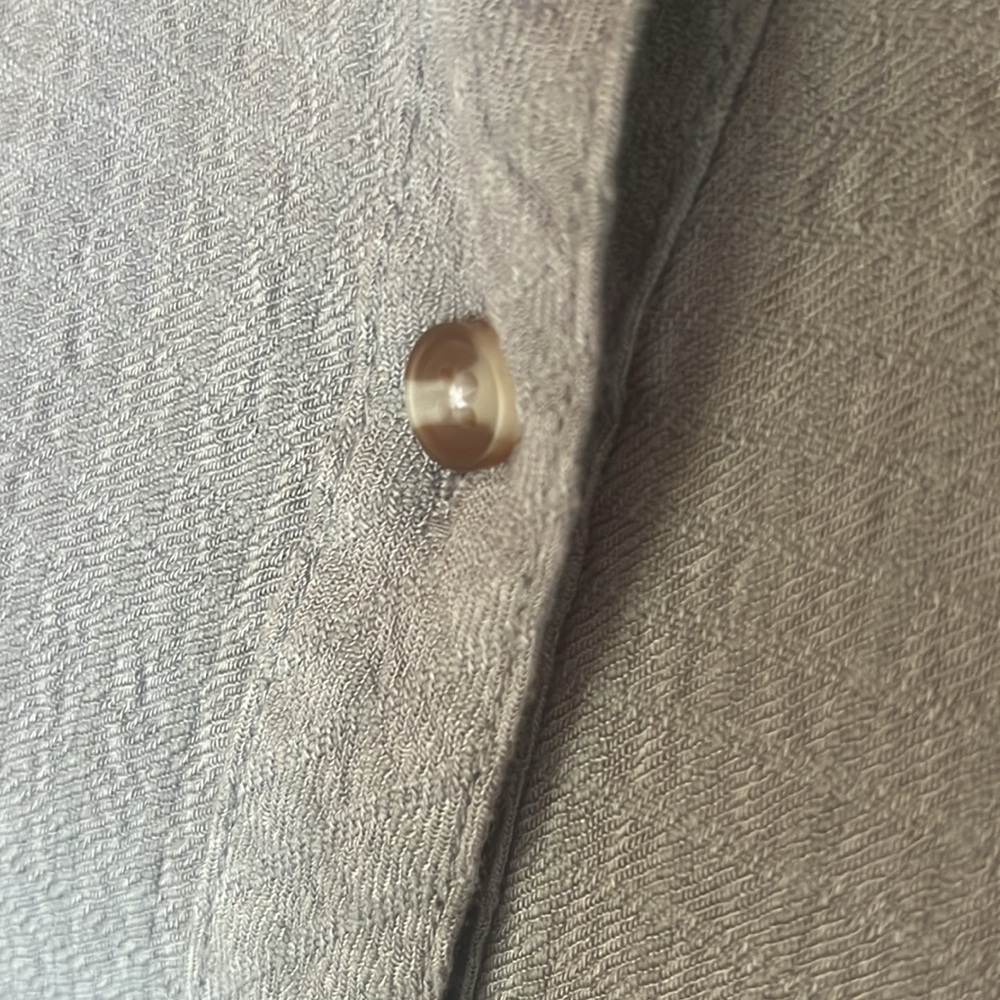 New grace & love button down light gray blouse - Picture 4 of 16